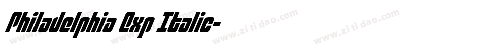 Philadelphia Exp Italic字体转换
